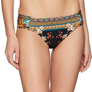 NWT Kenneth Cole Side Shirred Hipster Bottom swim